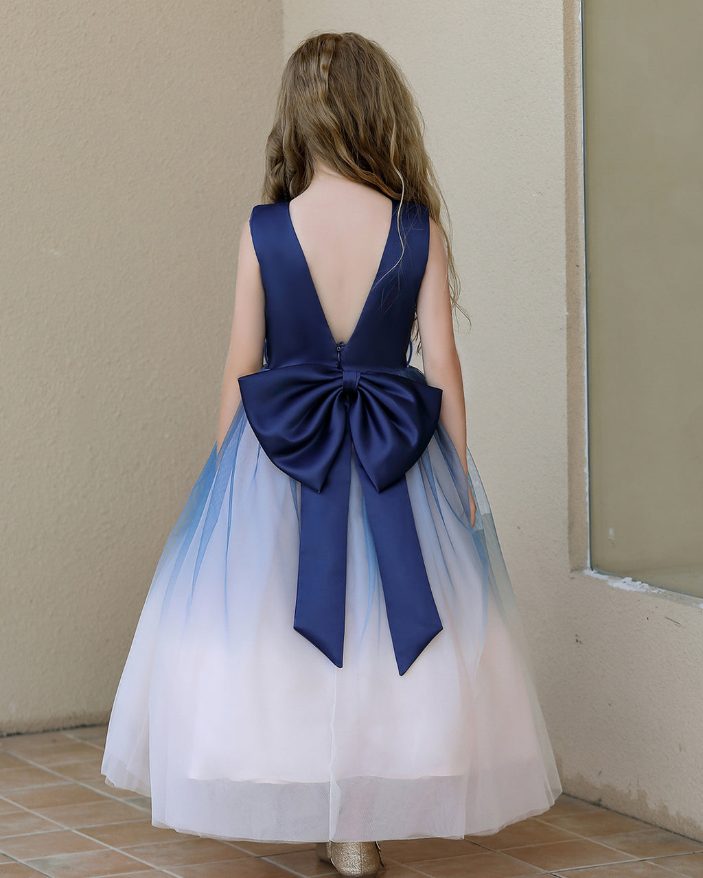 7809 Kids Dresses for Girls Gown Fluffy Mesh Layered Modeling Kid Evening Party Dresses Princess for 3-13 Years