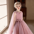 5159 Flower Girl Wedding Bridesmaid Dress 4-12 Birthday Party Ball Gown Evening Dress Elegant Princess Dress for Girl