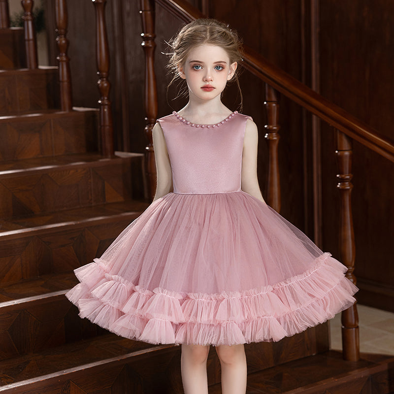 5138 Hot Sale  Kids Dresses for Girls Children's Flower Performance Girls Wedding Princess Dresses
