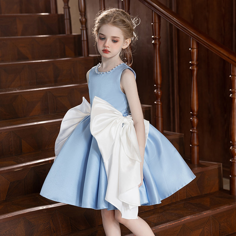 5160 Pink Kids Girls' Party Dress Birthday Elegant Princess Flower Girls' Dresses for Wedding Children Dresses Kids Girls' Wear