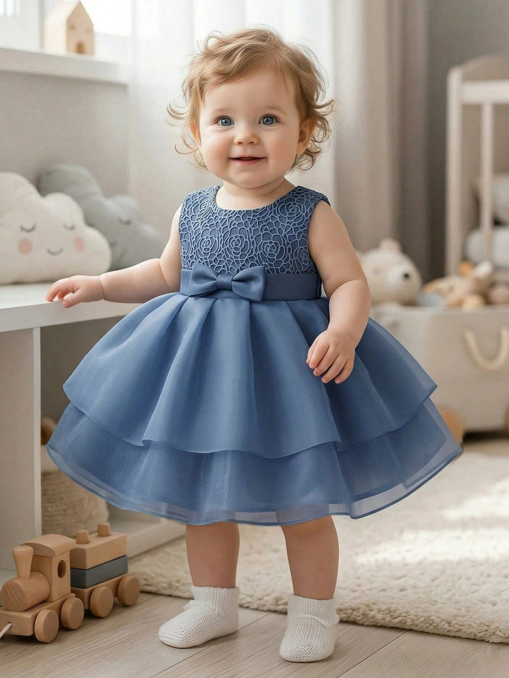 2089 Wholesale Summer Indian Print Style Fancy Costume Clothes Outfit Dress for Baby Girls Toddler Kids Wedding Party Wear