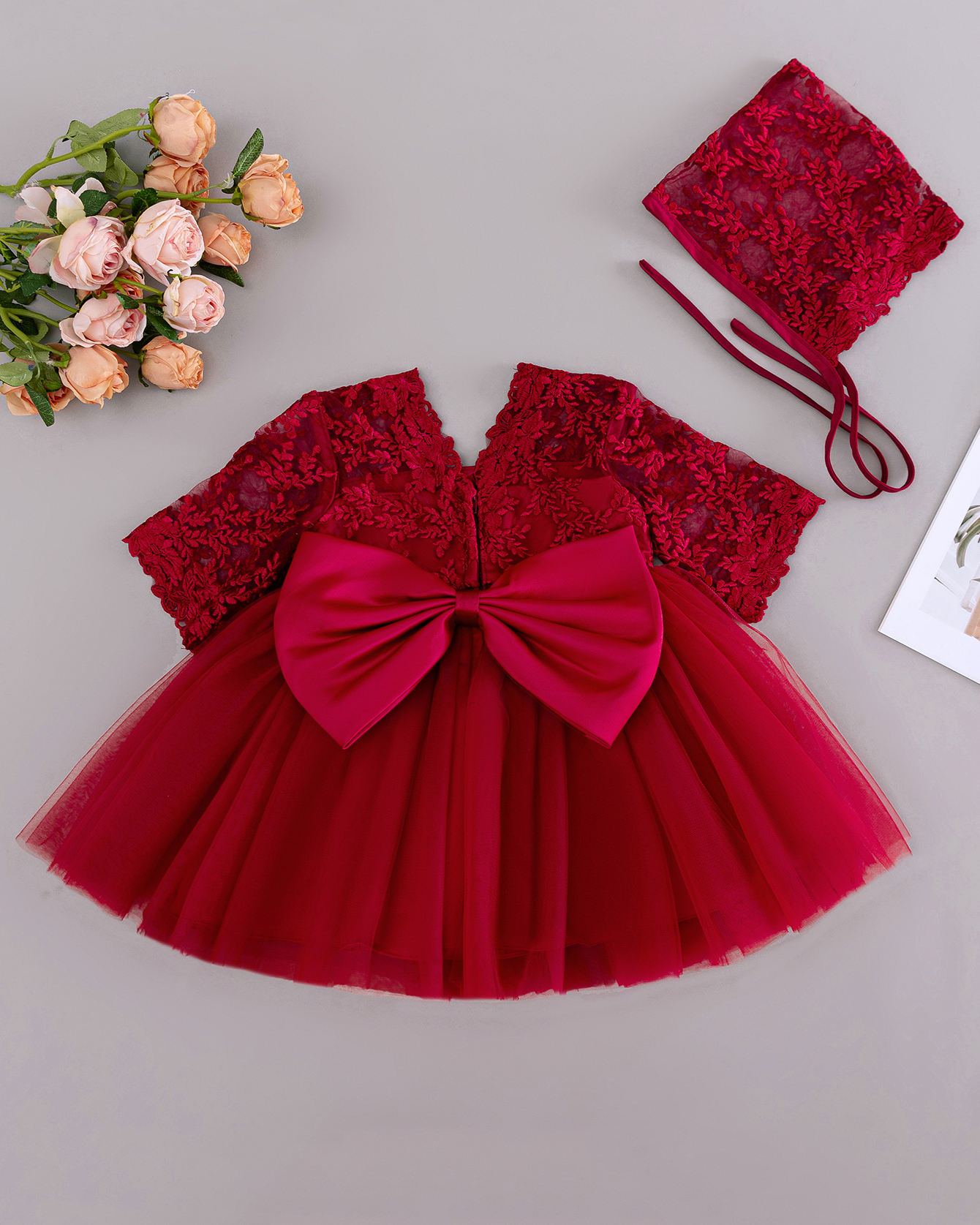 5078 Black Fluffy Princess Gown Lace Dress Set Wholesale 0-6 Months Latest Fashion Baby Girl Party Wear Dress for Baby Boy