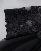 5078 Black Fluffy Princess Gown Lace Dress Set Wholesale 0-6 Months Latest Fashion Baby Girl Party Wear Dress for Baby Boy