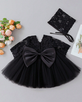 5078 Black Fluffy Princess Gown Lace Dress Set Wholesale 0-6 Months Latest Fashion Baby Girl Party Wear Dress for Baby Boy