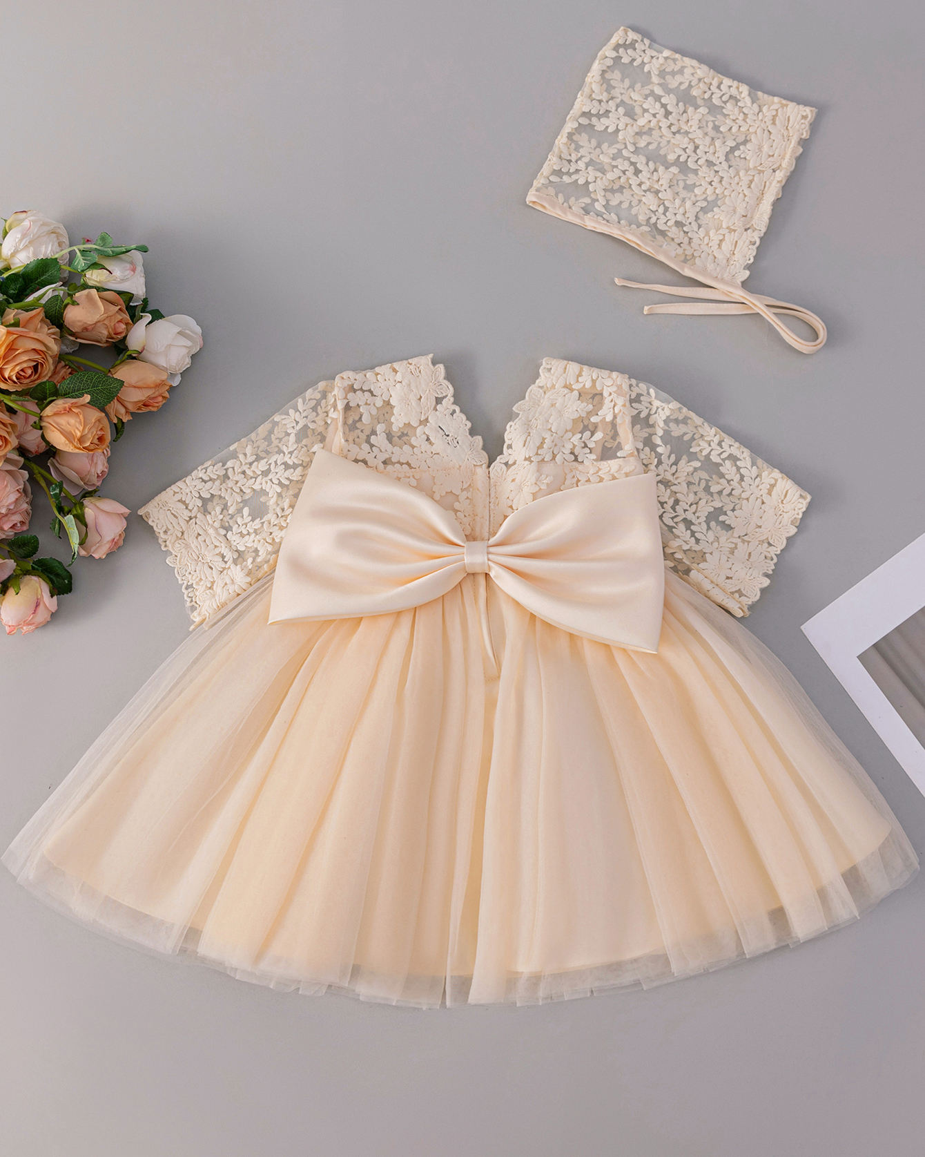 5078 Black Fluffy Princess Gown Lace Dress Set Wholesale 0-6 Months Latest Fashion Baby Girl Party Wear Dress for Baby Boy