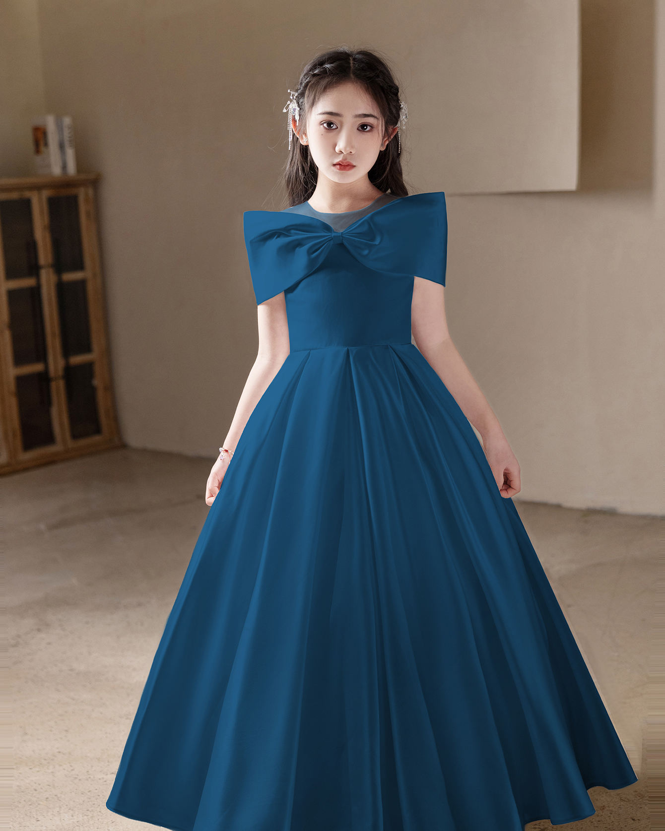 5167 Wholesale 8-16 Years Girls Summer Evening Flower Girl Dress Wedding Prom Pageant Birthday Party Kids Children Formal Dress