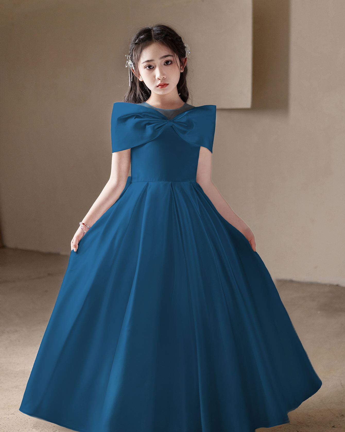 5167 Wholesale 8-16 Years Girls Summer Evening Flower Girl Dress Wedding Prom Pageant Birthday Party Kids Children Formal Dress