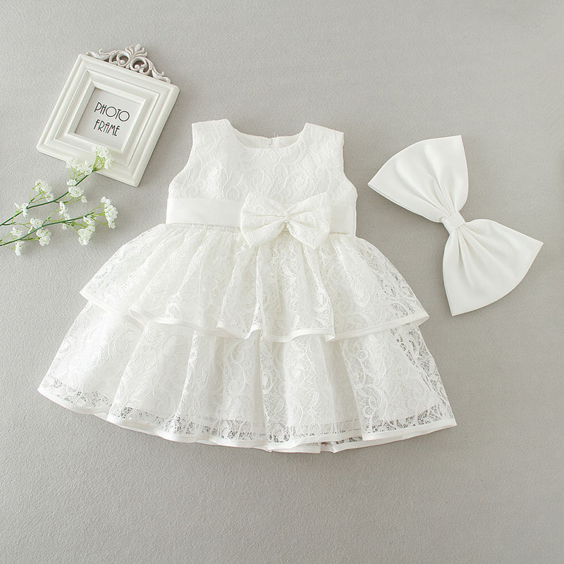 9161 Baby Girl Christening Gown Flower Girl Special Occasion Dress Wedding Formal Dress 12 Months