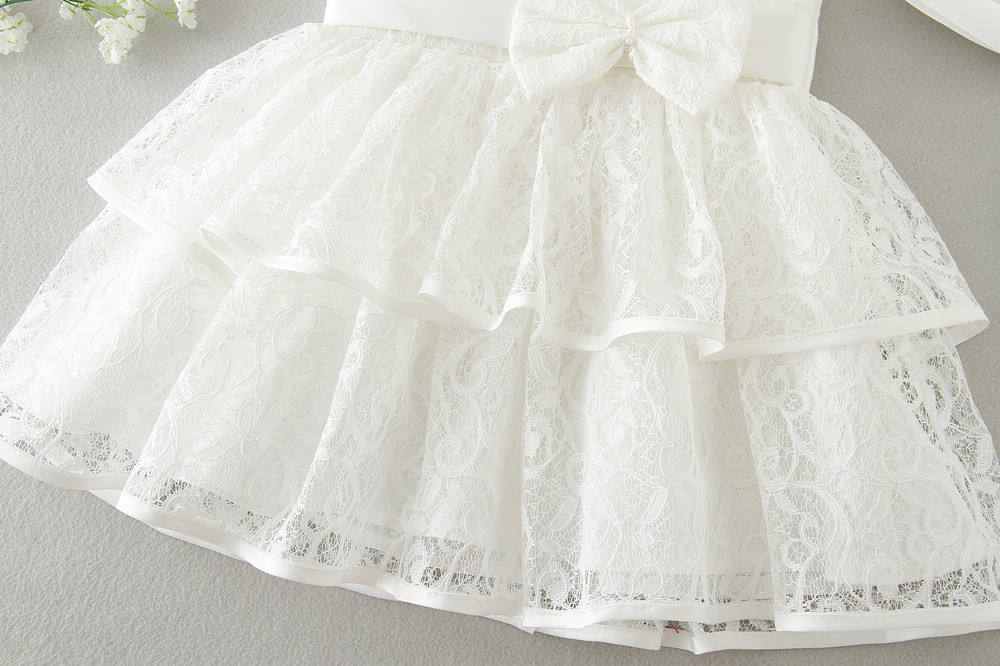 9161 Baby Girl Christening Gown Flower Girl Special Occasion Dress Wedding Formal Dress 12 Months