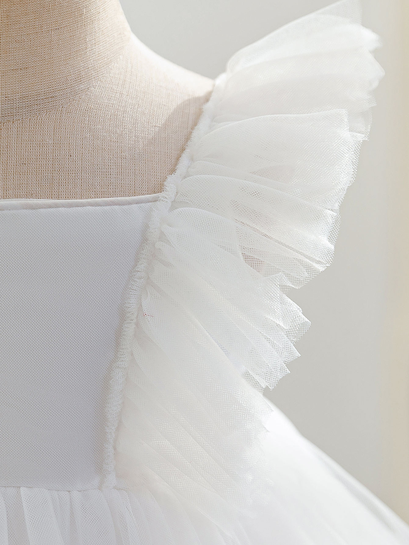 7528 White Wedding Baby Baptism Christening Dress Birthday Outfit Pageant Dresses Girls