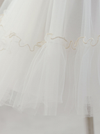 7528 White Wedding Baby Baptism Christening Dress Birthday Outfit Pageant Dresses Girls