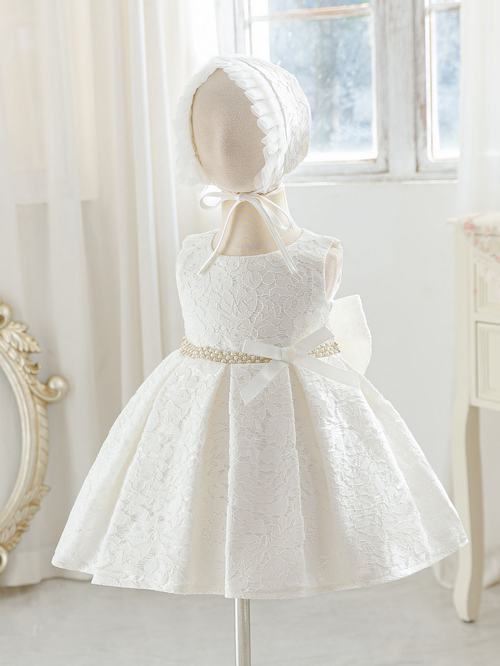 2088 Baptism Dress Girls Lace Christening Outfits First Birthday Dresses Christening Party Dress With Hat