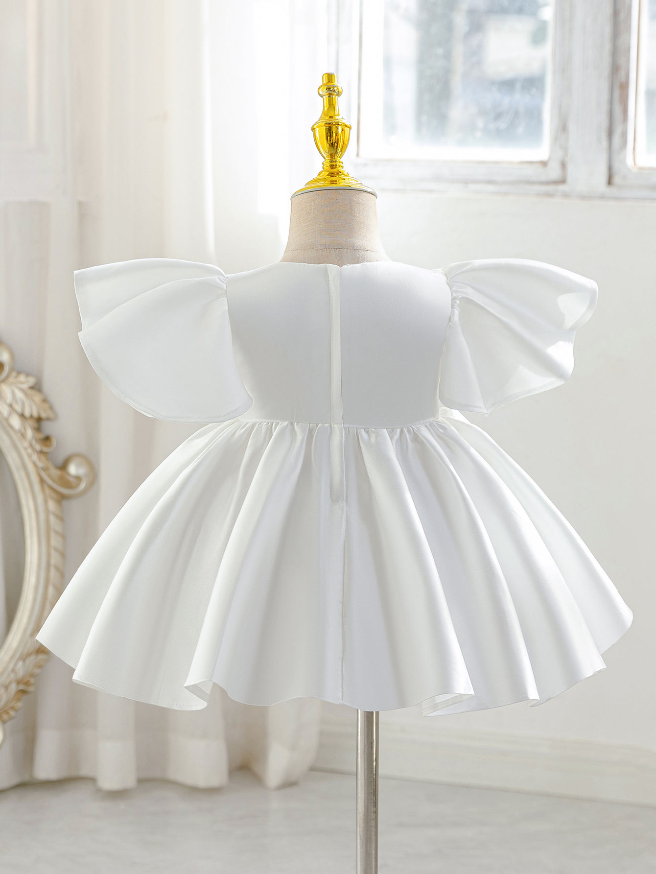 5068 Wholesale 1 Years Old Summer Tutu Princess Special Occasion Christening Baptism Kids Dress for Toddler Baby Girls and Baby Boys