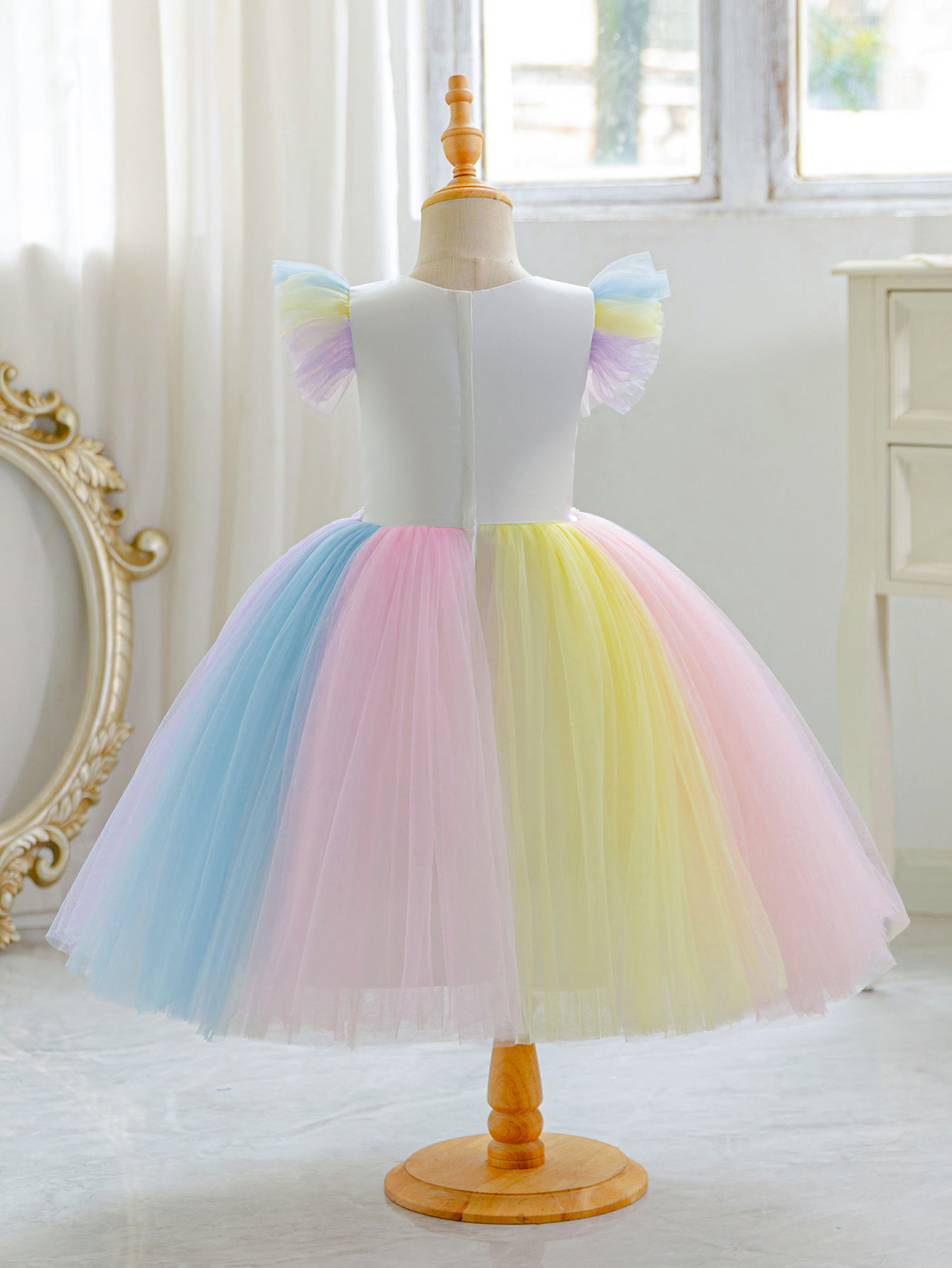 5263 Girls Princess Dress Hot Sale Colorful Princess Fancy Frock for Baby Girls Party Kids Formal Dresses for Piano Performance