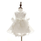 1776 Baptism Dresses for Infant Girls Flower Bow Girl Dress Party Birthday Wedding Princess  Girls Baby Baptism Dresses Birthday