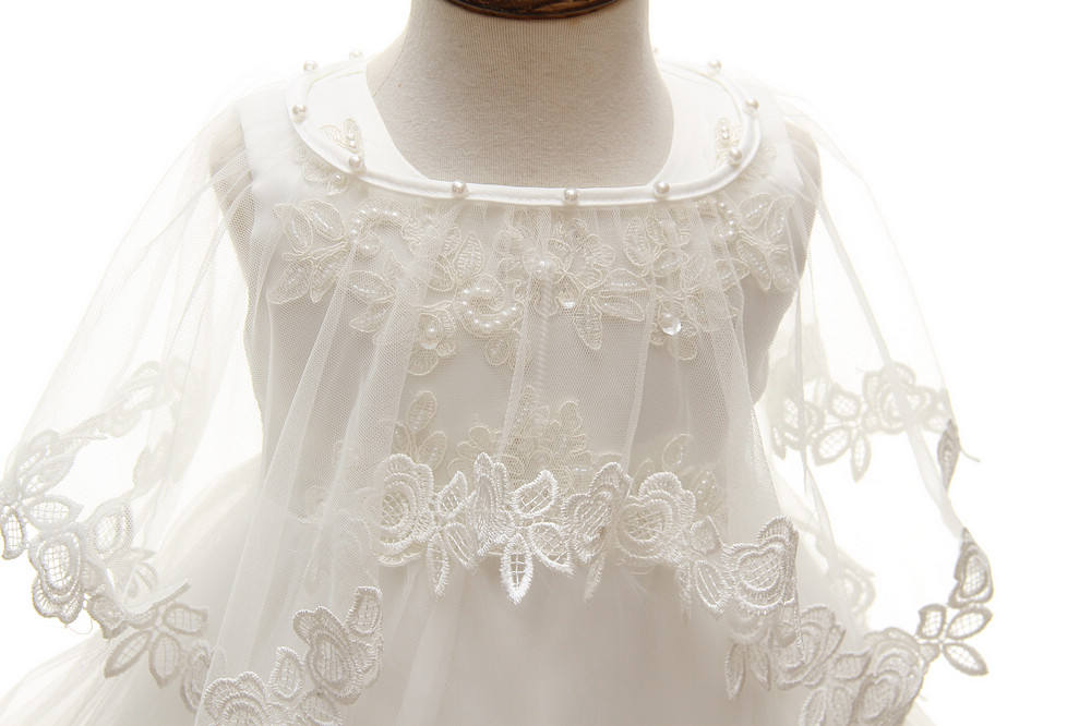 1776 Baptism Dresses for Infant Girls Flower Bow Girl Dress Party Birthday Wedding Princess  Girls Baby Baptism Dresses Birthday