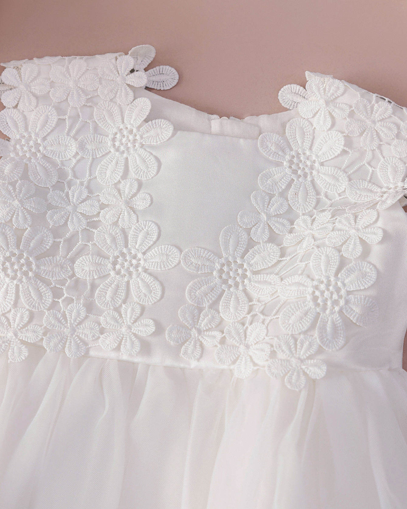 1782 High Quality White Christening Outfits Elegant Fancy Gown Luxury Lace Embroidered with Bonnet Wedding