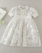 1785 Baby Dresses Baby Girls Baptism Dress Birthday Party Designs Wedding White Dressgirls Babies Clothes Set Frocks