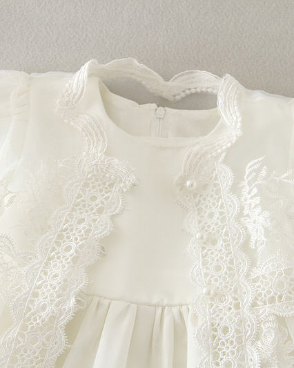 1785 Baby Dresses Baby Girls Baptism Dress Birthday Party Designs Wedding White Dressgirls Babies Clothes Set Frocks