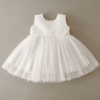 7522 Elegant Tulle Dresses Kids Beaded Flower Baby Girl Dress Fashion Formal New Design Pageant Prom Wedding