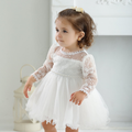 8515 White Special Occasions Dresses Prom Lace Cute Fashion High Quality Embroidered Floral Christening Luxury Baptism Dress