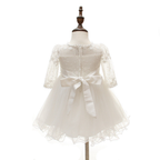 8515 White Special Occasions Dresses Prom Lace Cute Fashion High Quality Embroidered Floral Christening Luxury Baptism Dress