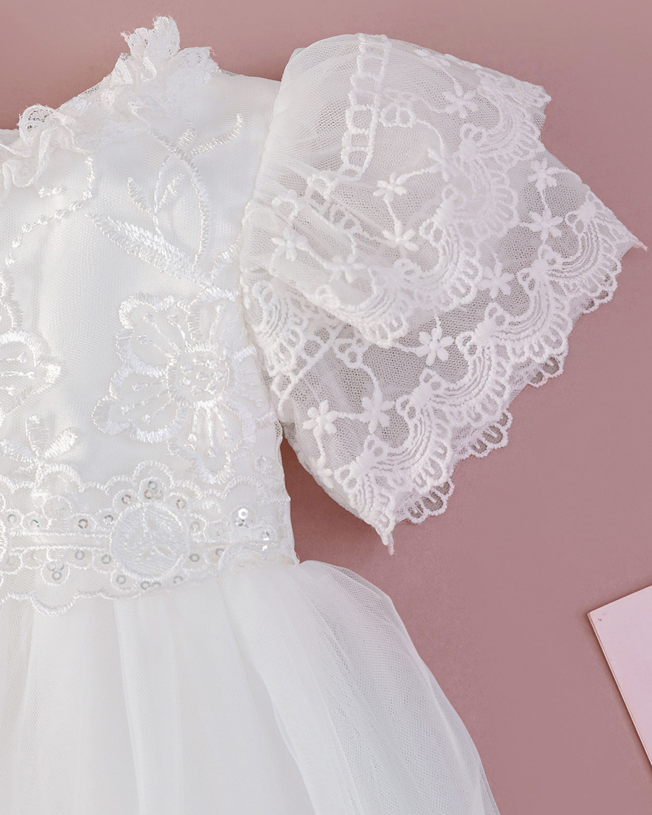 6259 Baby Girl Dresses Wedding Dresses Baptism Dress Frocks Party Wear Fancy Flower Embroidery Newborn White Clothes Wholesales