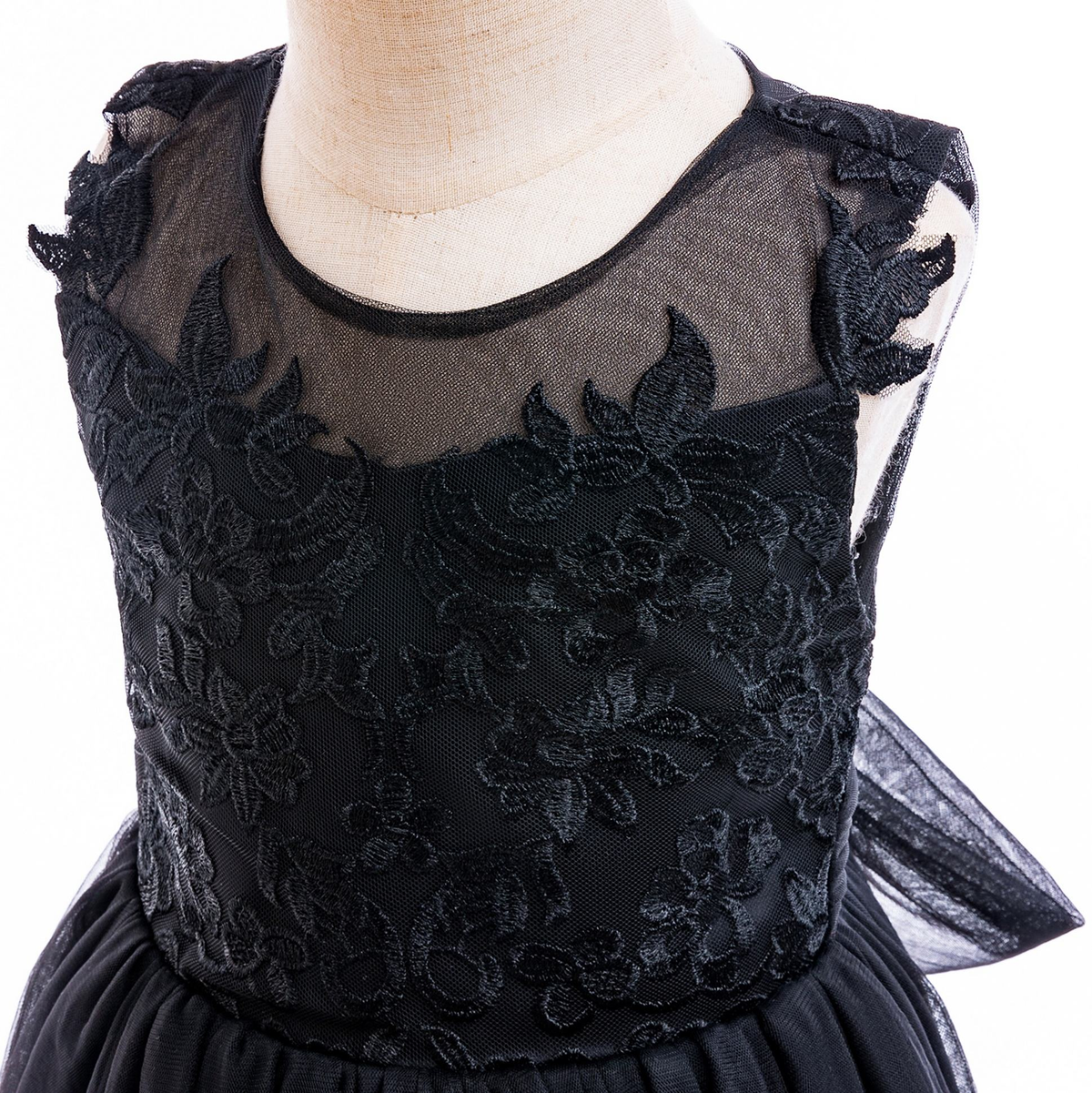 7893 Casual Kids Tulle New Design Princess Teenage Embroidery Flower Girl Dress Backless Dresses Lace Girls Wedding Fashion Luxury