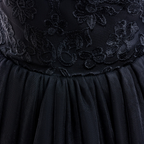 7893 Casual Kids Tulle New Design Princess Teenage Embroidery Flower Girl Dress Backless Dresses Lace Girls Wedding Fashion Luxury