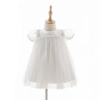 7883 Formal Dresses Luxury Baby Girls Wholesale Flower Baby Girl Dress Casual Ball Gown Bow Princess Wedding Fancy Cute High Quality