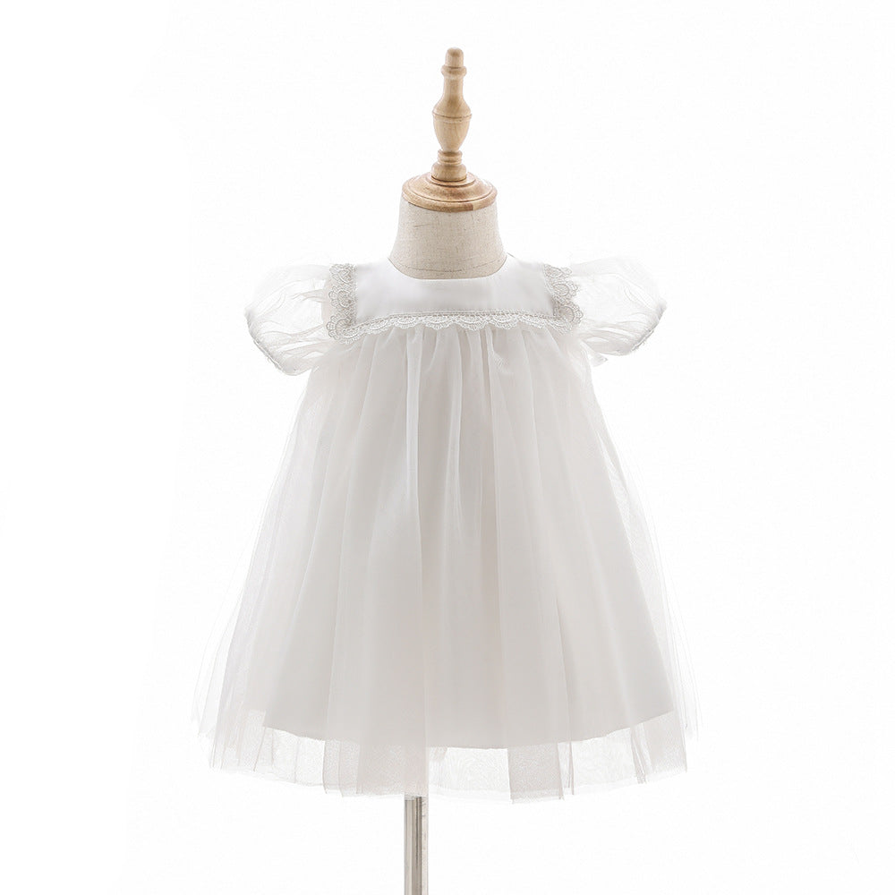 7883 Formal Dresses Luxury Baby Girls Wholesale Flower Baby Girl Dress Casual Ball Gown Bow Princess Wedding Fancy Cute High Quality