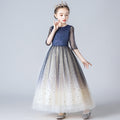 9888 Flower Girl Dresses for 7 Year Olds Girls Princess Lilac Pageant Long Dress Kids Tulle Prom Ball Gowns