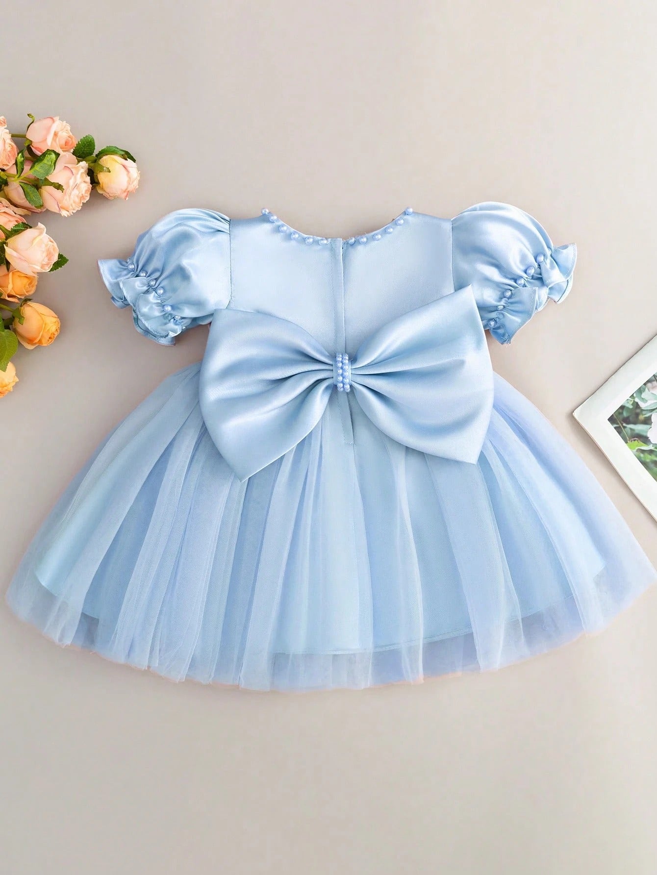 5069 Luxury Toddler Baby Girl Dress Green Purple Puff Net Fairy Casual Baptism Occasion Dresses for 6 Months Baby Girls