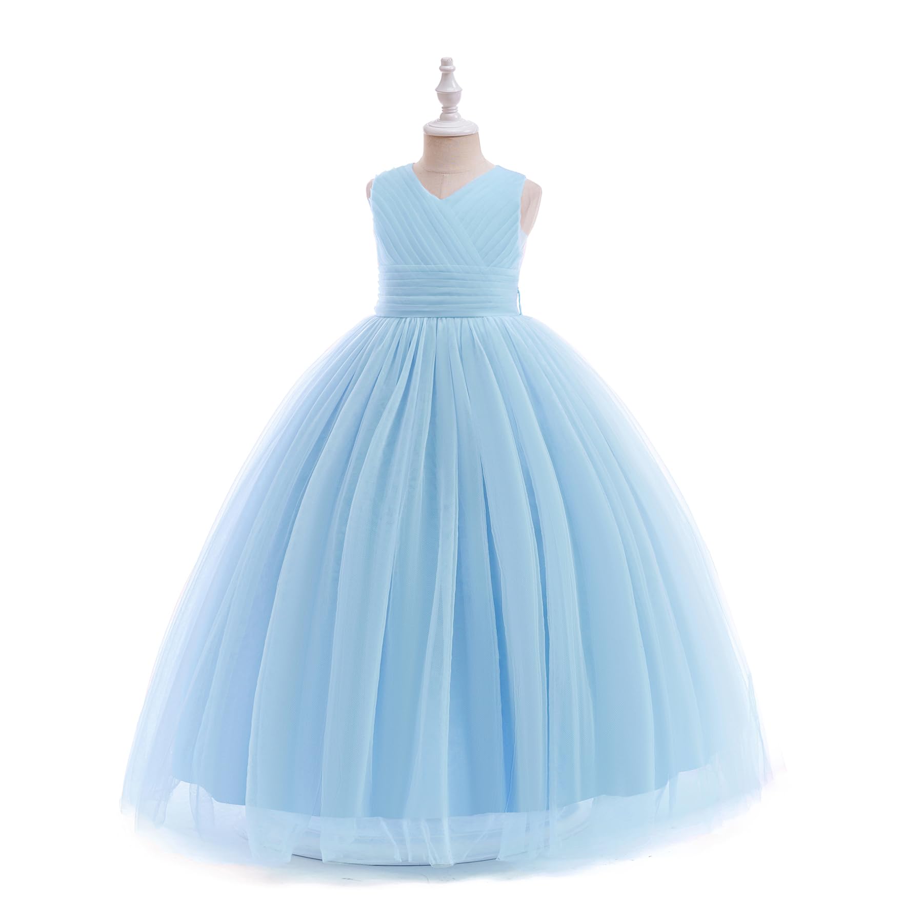 5091 Wholesale Elegant Casual Baby Girl Princess Gown Muslim Eid Flower Girl Wedding Party Dresses for Kids Girls 10-12 Years Old