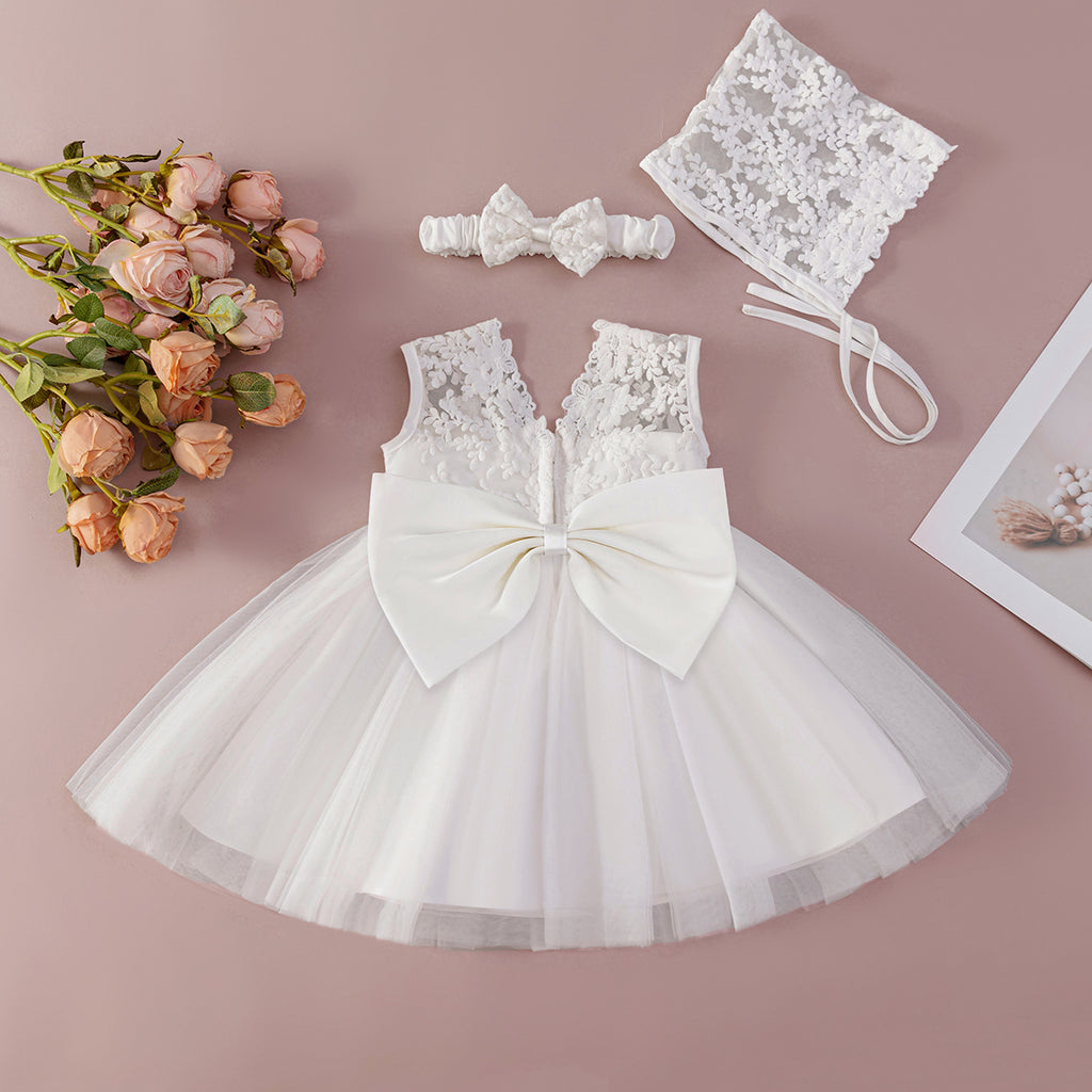 5136 Wholesale Baby Girls Dress White Baby Dresses Embroidered Wedding Dresses Flower Girls Christening Gown for Baby Baptism