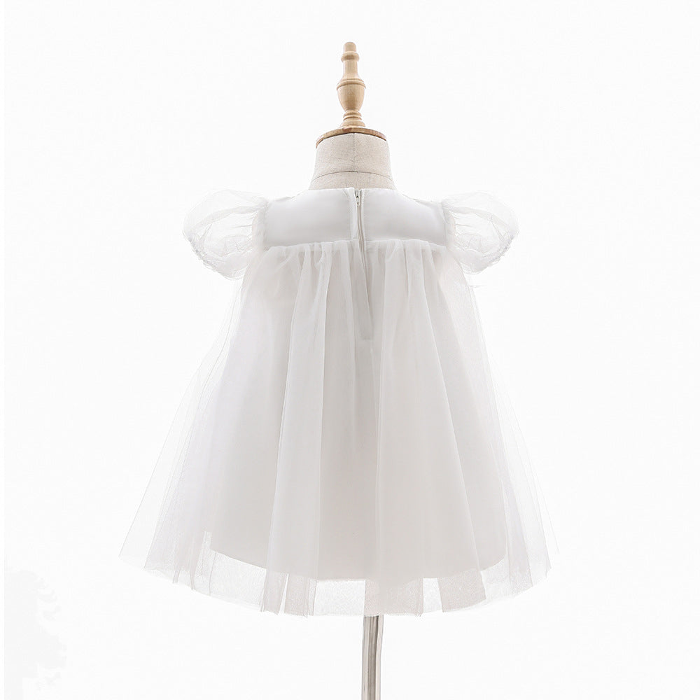7883 Formal Dresses Luxury Baby Girls Wholesale Flower Baby Girl Dress Casual Ball Gown Bow Princess Wedding Fancy Cute High Quality