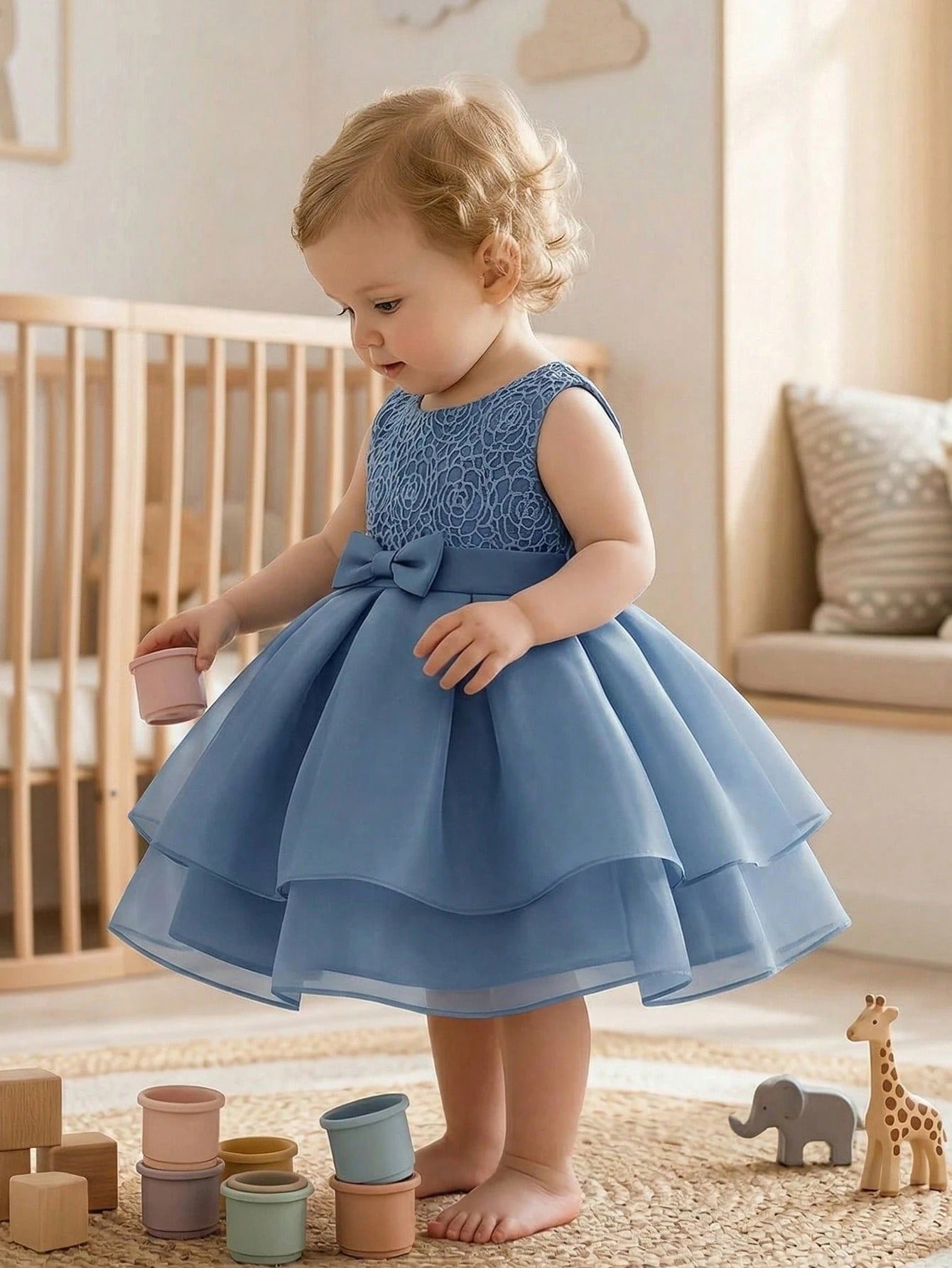 2089 Wholesale Summer Indian Print Style Fancy Costume Clothes Outfit Dress for Baby Girls Toddler Kids Wedding Party Wear