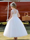 7789 Wholesale Rose Gold Princess Tutu Ballroom Gown Flower Girl Dress 5Y Formal Kids Girls Wedding Birthday Party Dresses
