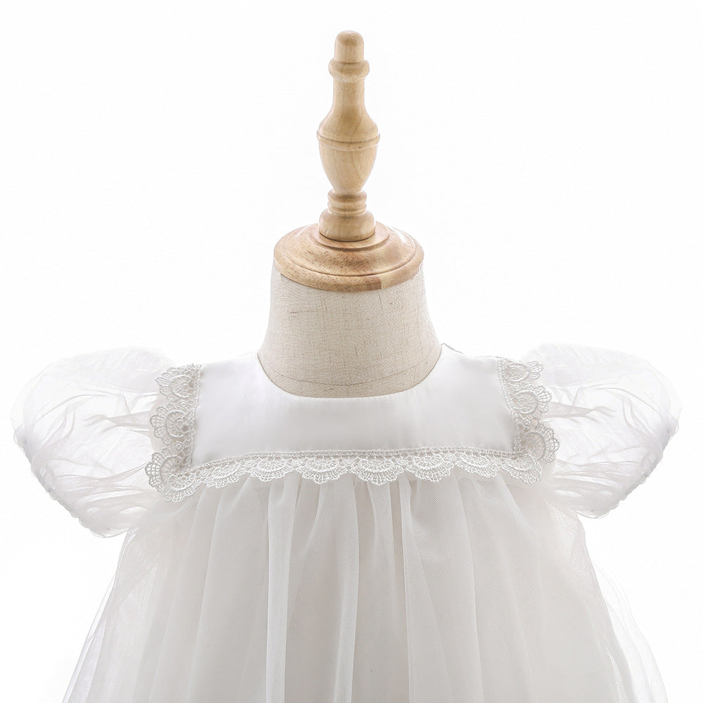 7883 Formal Dresses Luxury Baby Girls Wholesale Flower Baby Girl Dress Casual Ball Gown Bow Princess Wedding Fancy Cute High Quality