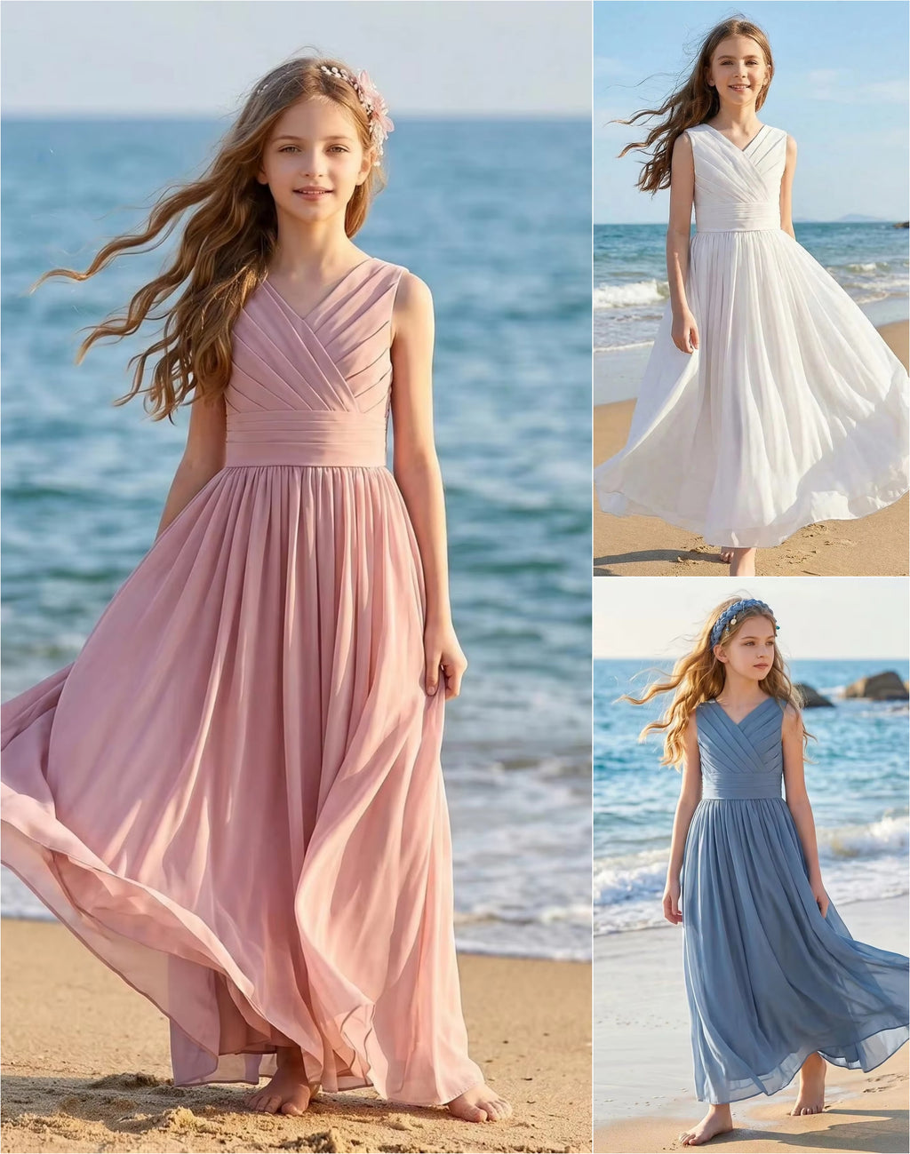 5111 Children's Princess Dress Cute Pageant Flower Girl Wedding Gown Teen Clothing Elegant Dresses for Girls for 10 Years Old