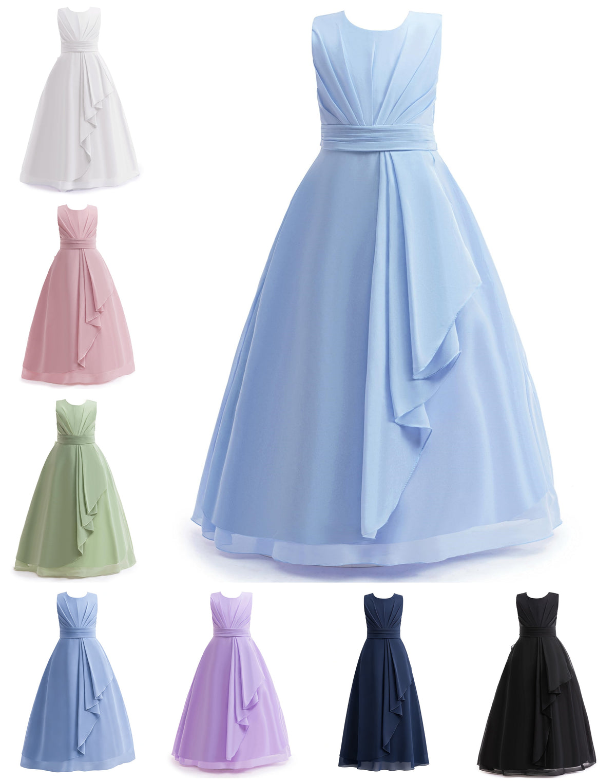 5129 Elegant Style Children's Evening Dresses for Girls 12 Years Princess Big Girl Dress Summer Kid Birthday  Frocks