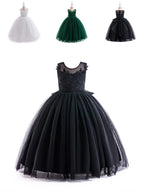 7893 Casual Kids Tulle New Design Princess Teenage Embroidery Flower Girl Dress Backless Dresses Lace Girls Wedding Fashion Luxury