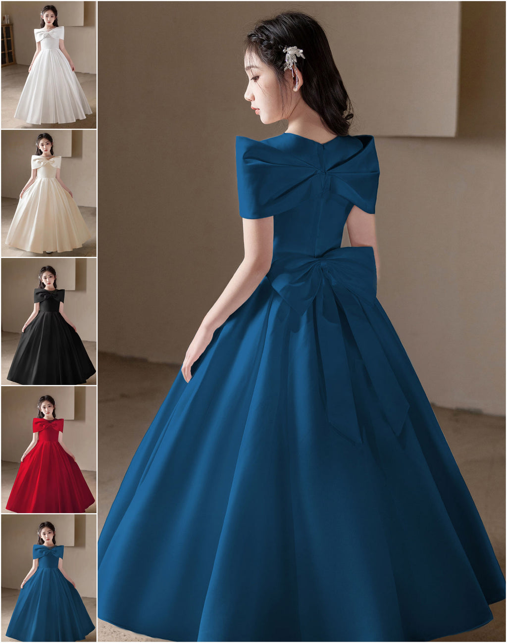 5167 Wholesale 8-16 Years Girls Summer Evening Flower Girl Dress Wedding Prom Pageant Birthday Party Kids Children Formal Dress