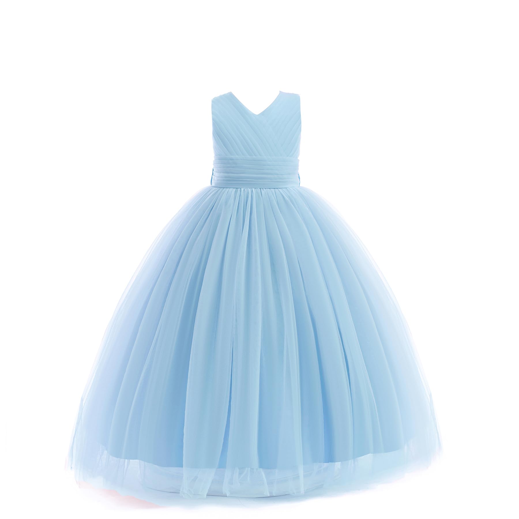 5091 Wholesale Elegant Casual Baby Girl Princess Gown Muslim Eid Flower Girl Wedding Party Dresses for Kids Girls 10-12 Years Old