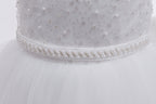 5137 Wholesale White Lace First Communion Dress Kids Flower Girl Formal Wear for Church First Holy Communion Ceremony