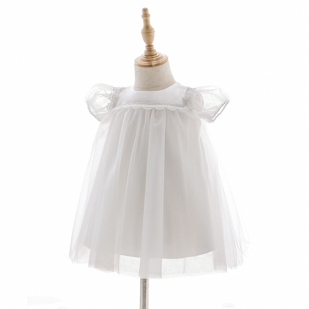 7883 Formal Dresses Luxury Baby Girls Wholesale Flower Baby Girl Dress Casual Ball Gown Bow Princess Wedding Fancy Cute High Quality