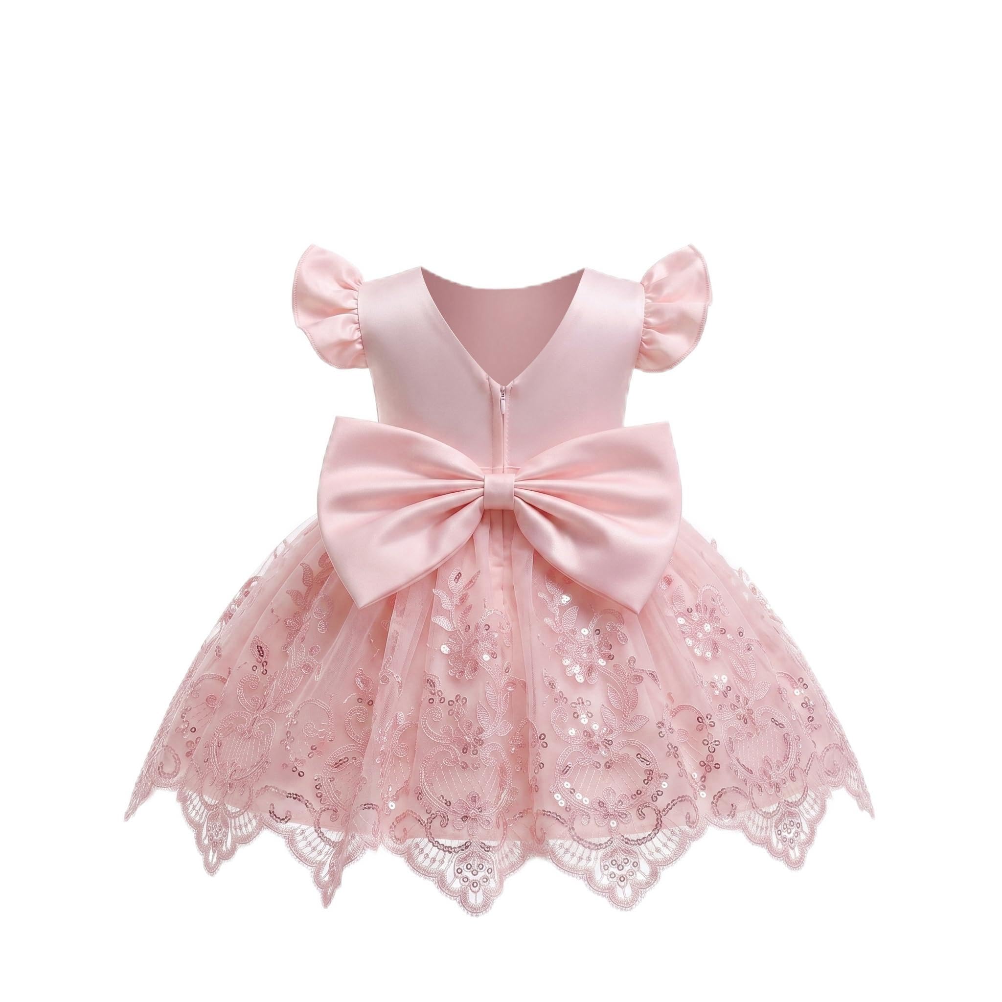 5359 Wholesale Infant Outfit Cotton Baptism Summer Princess Dress for Newborn 1 Year Old Baby Girls 1st Birthday Party Wedding