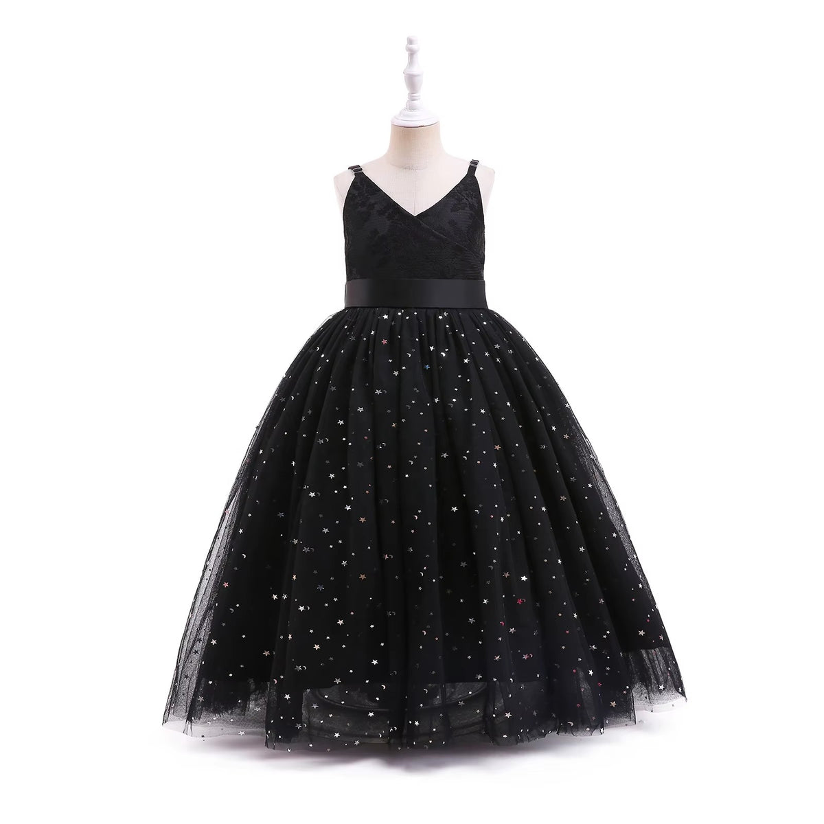 7688 Dresses Ball Gown Wedding Pageant Fashion Flower Girl Dress Girls Tulle Cute Fancy Formal Princess Elegant