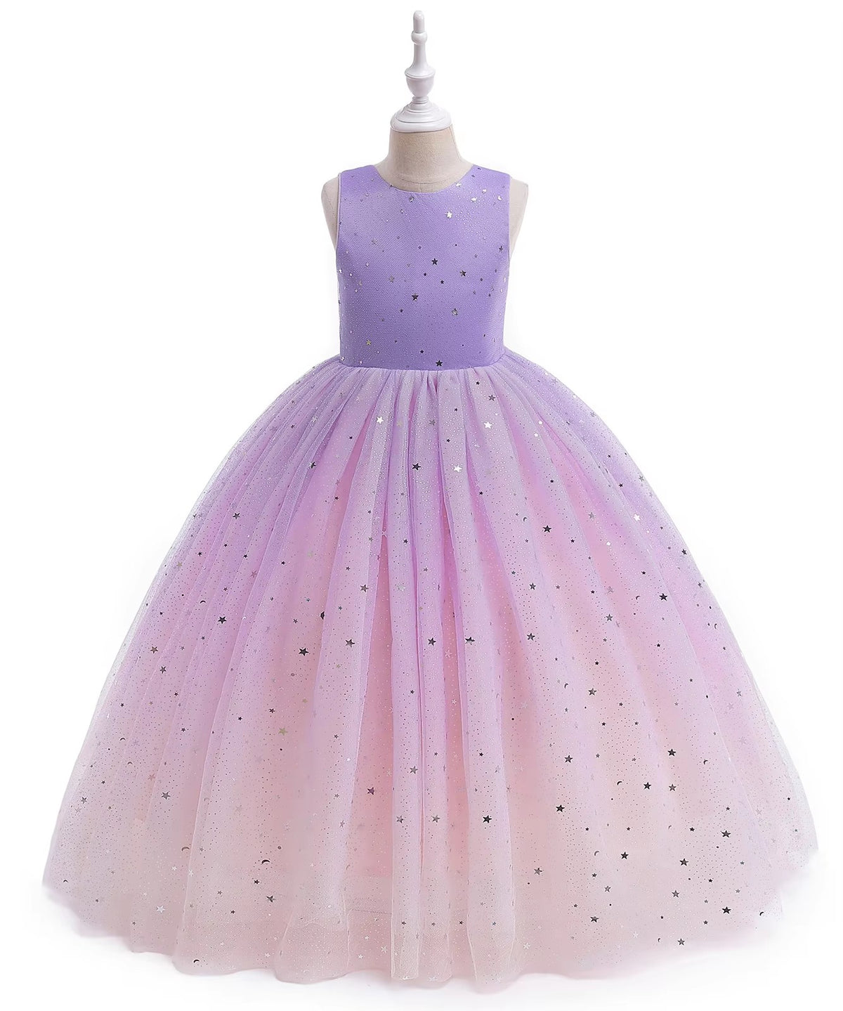 7689 Girls Tulle Flower Girl Dress Birthday Wedding Pageant Party Princess Gown Kids Formal Wear Ages 5 to 11 Years