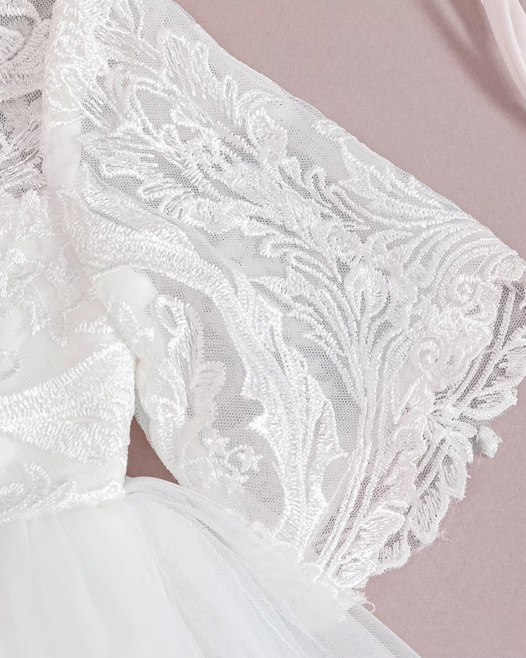 5171 Wholesale Baby Infant Girl Baptism Dresses Flower Newborn Gown White Lace Christening Dress for Baby Girl